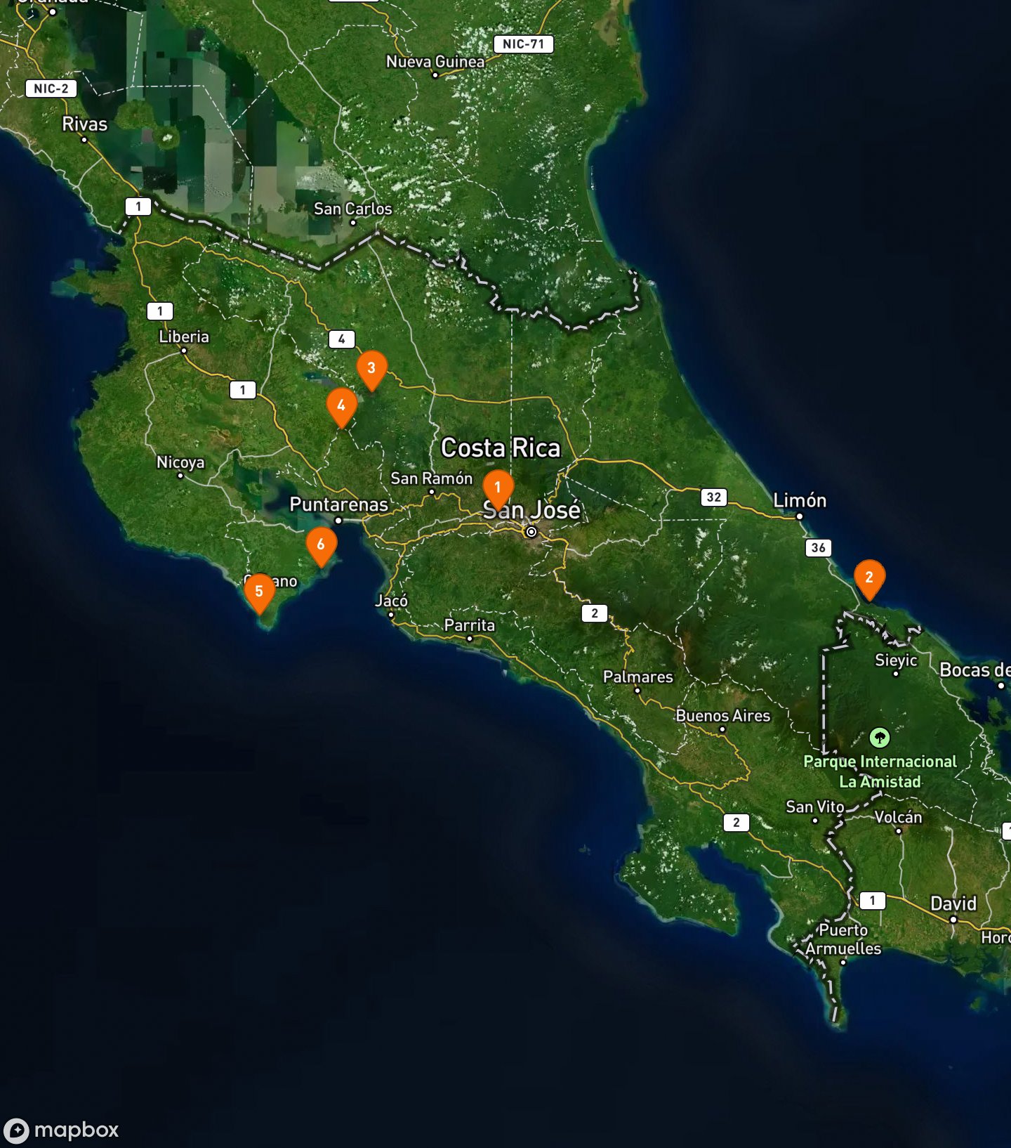 Itinerary Map