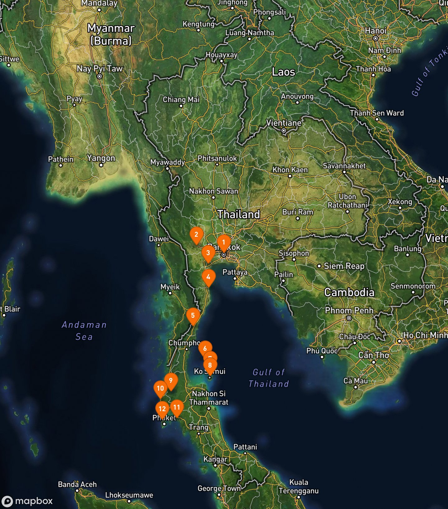 Itinerary Map