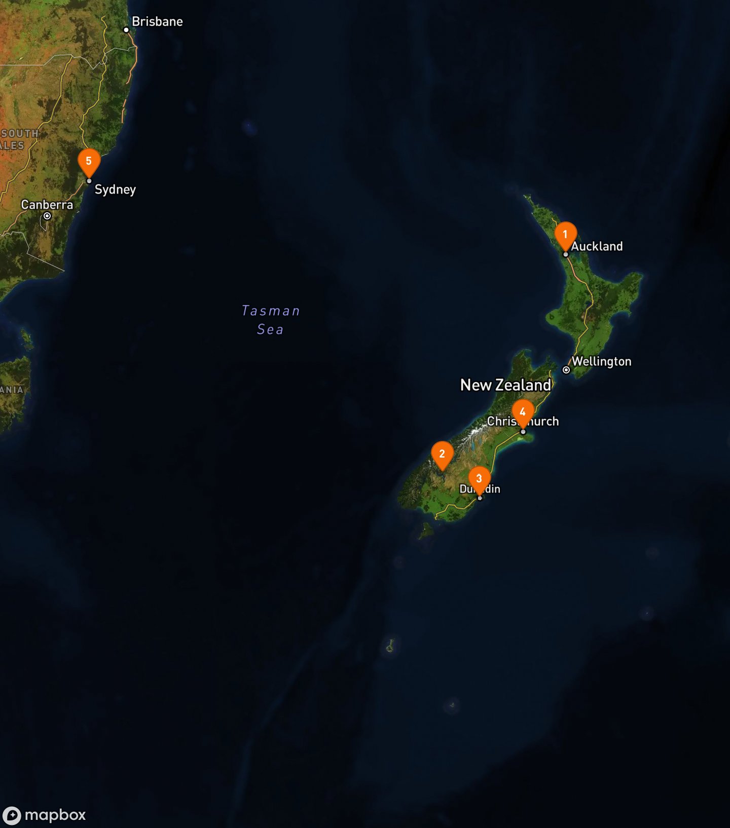 Itinerary Map