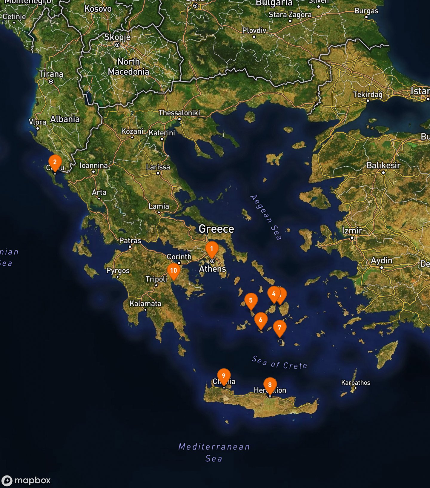 Itinerary Map