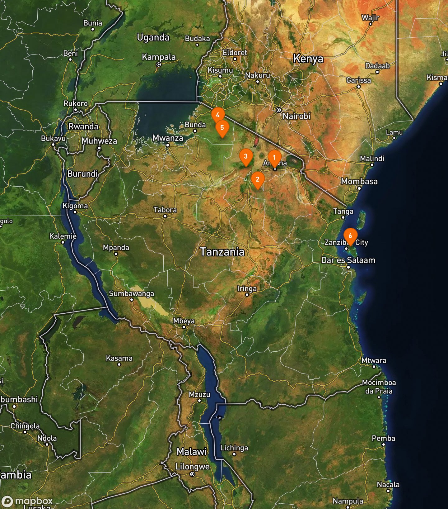 Itinerary Map