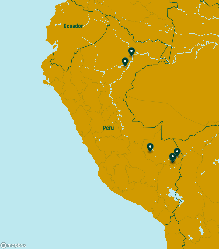 Peru Destinations Map