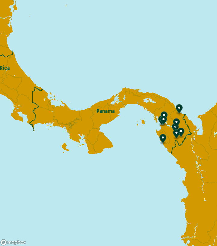 Panama Destinations Map