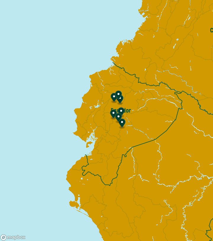 Ecuador Destinations Map