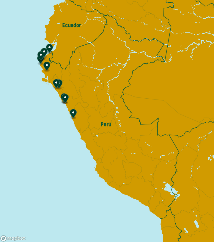 Peru Destinations Map