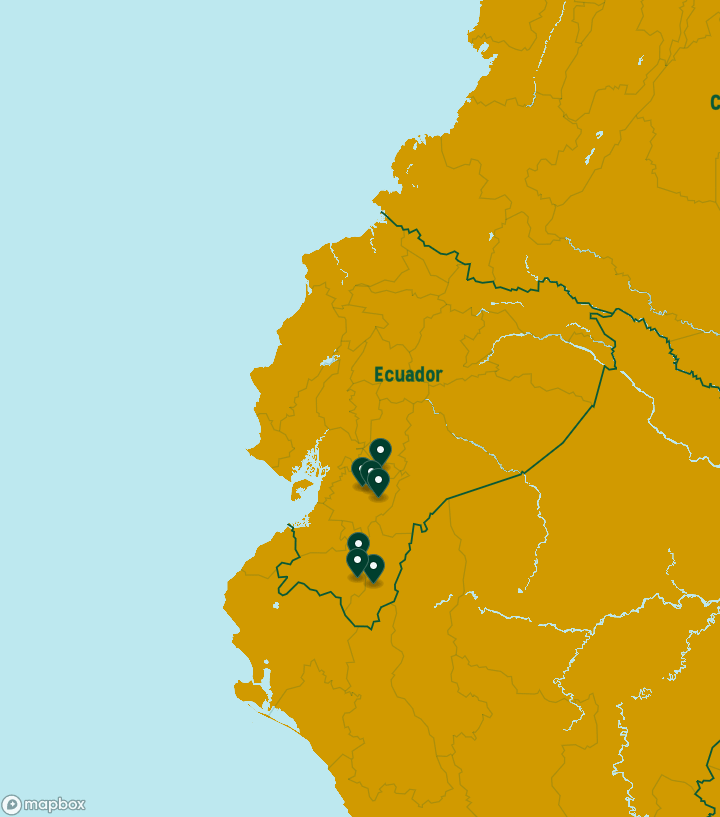 Ecuador Destinations Map