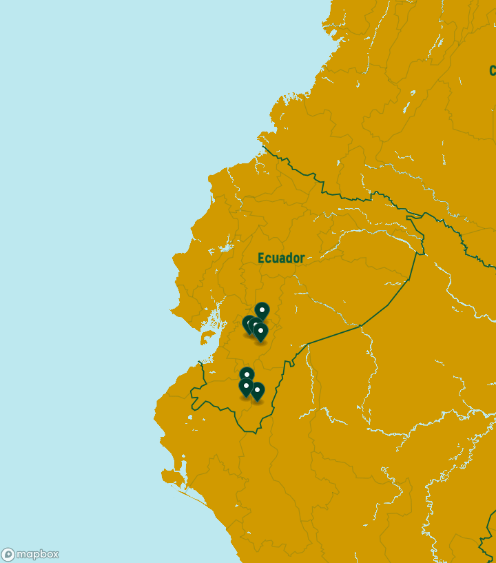 Ecuador Destinations Map
