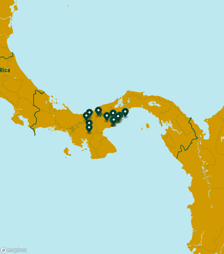 Panama Destinations Map