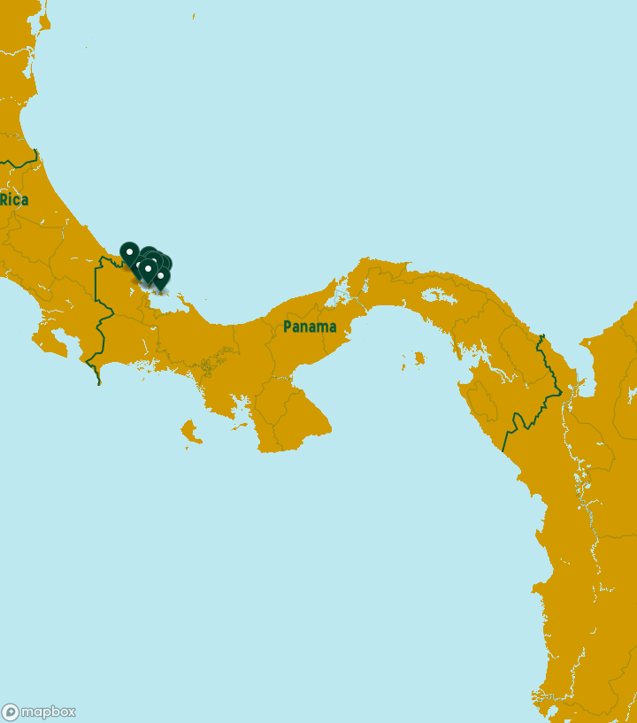 Panama Destinations Map