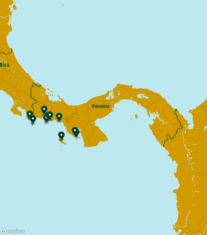 Panama Destinations Map