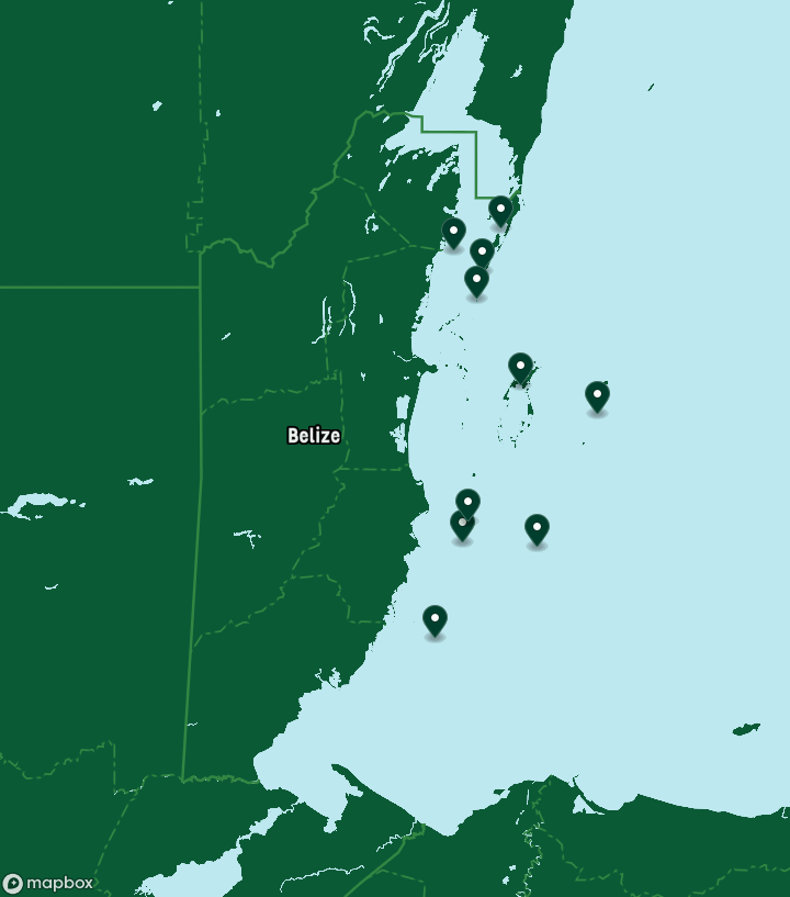 Belize Destinations Map