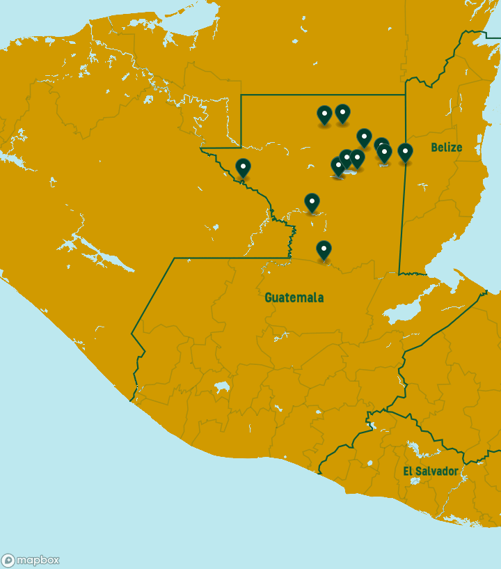 Guatemala Destinations Map