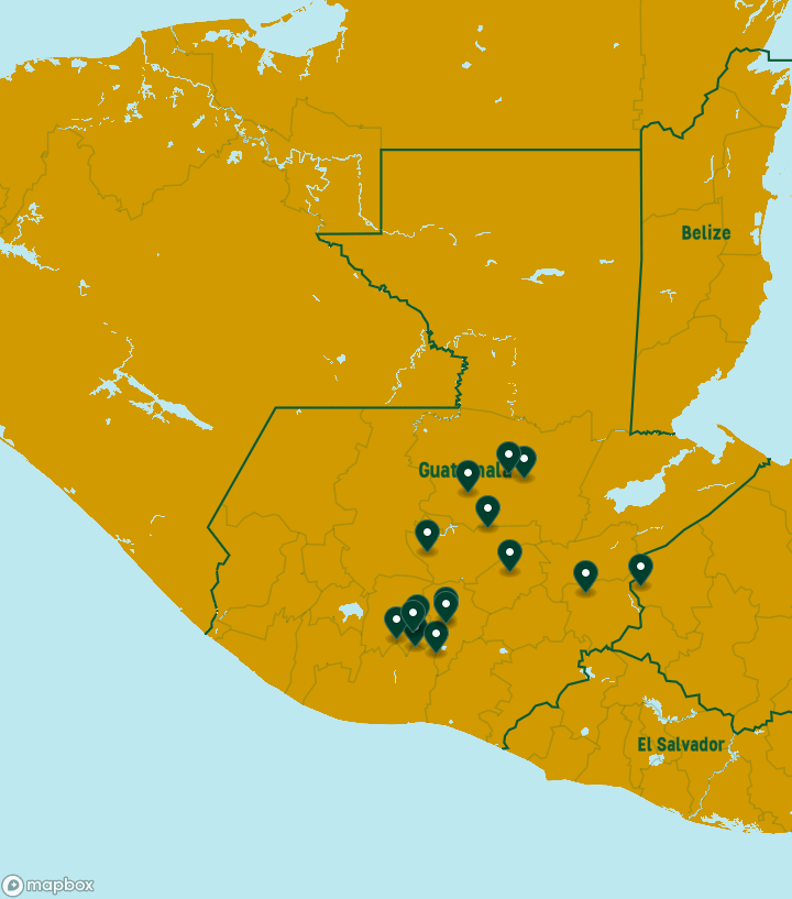 Guatemala Destinations Map