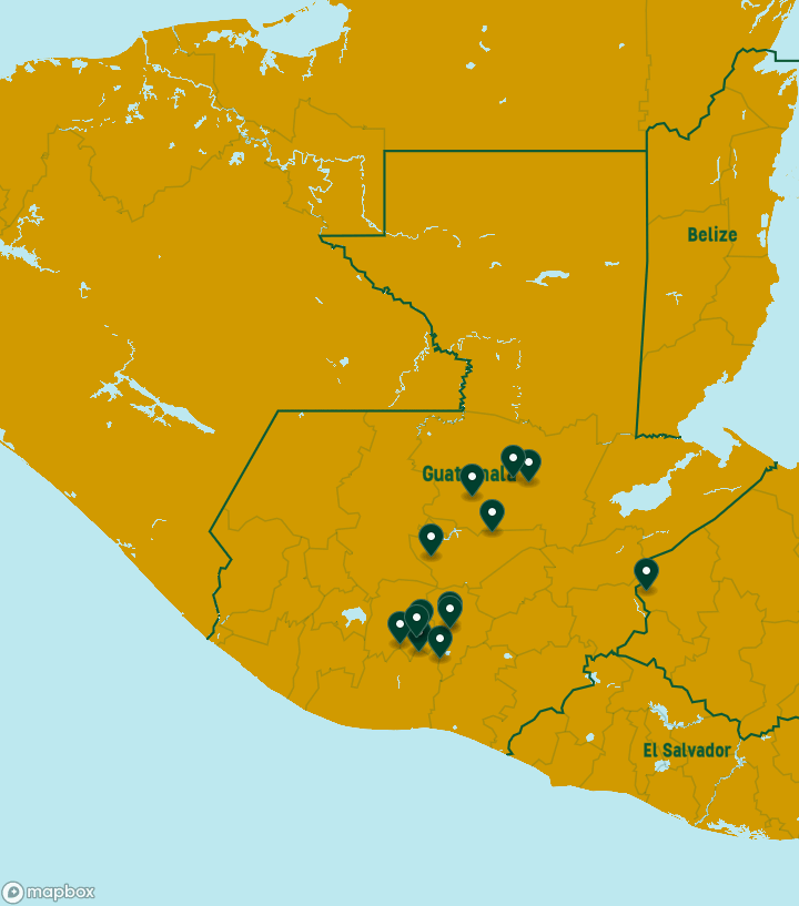Guatemala Destinations Map