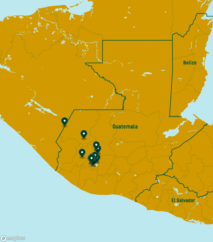 Guatemala Destinations Map