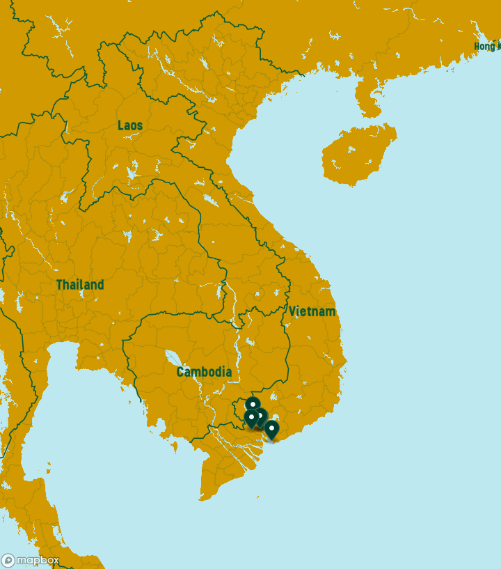 Vietnam Destinations Map
