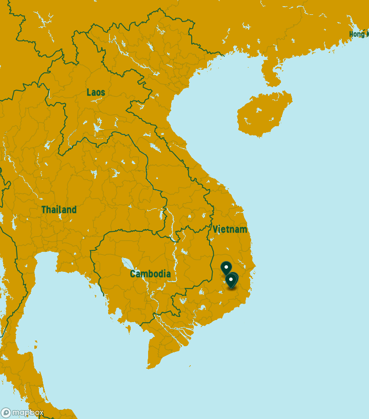 Vietnam Destinations Map