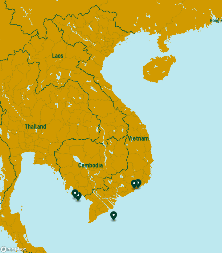 Vietnam Destinations Map
