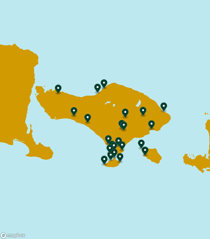 Indonesia Destinations Map