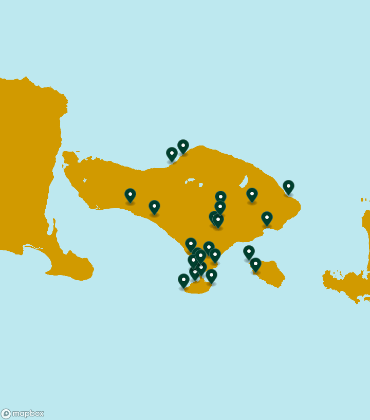 Indonesia Destinations Map