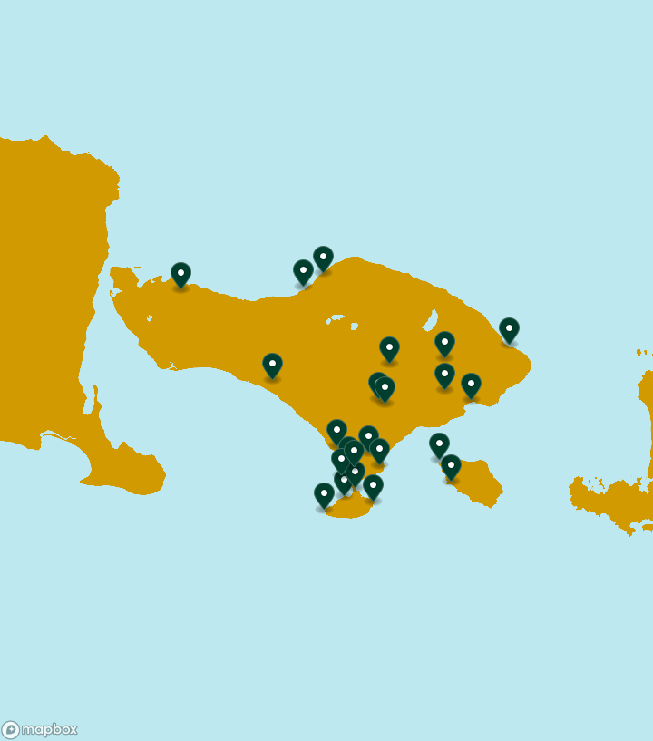 Indonesia Destinations Map