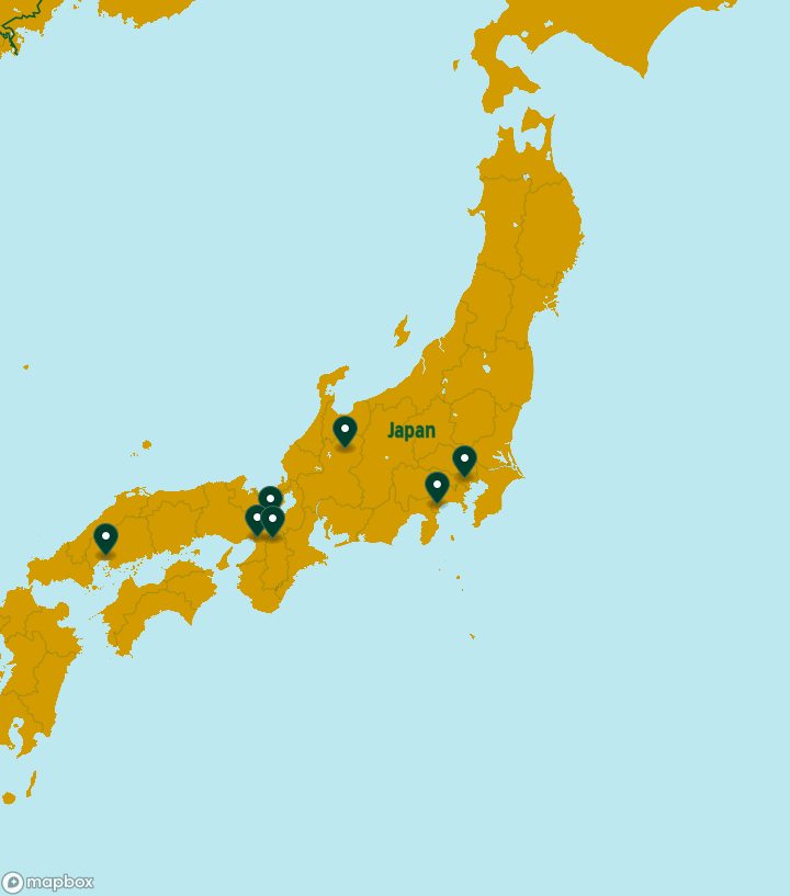 Japan Destinations Map