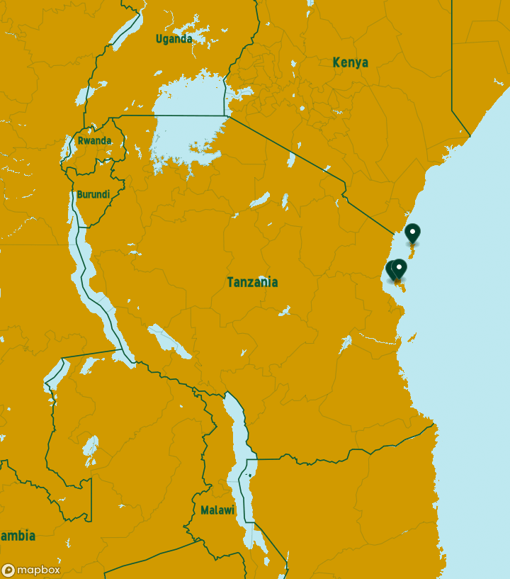 Tanzania Destinations Map