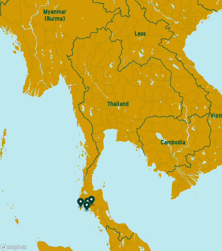 Thailand Destinations Map